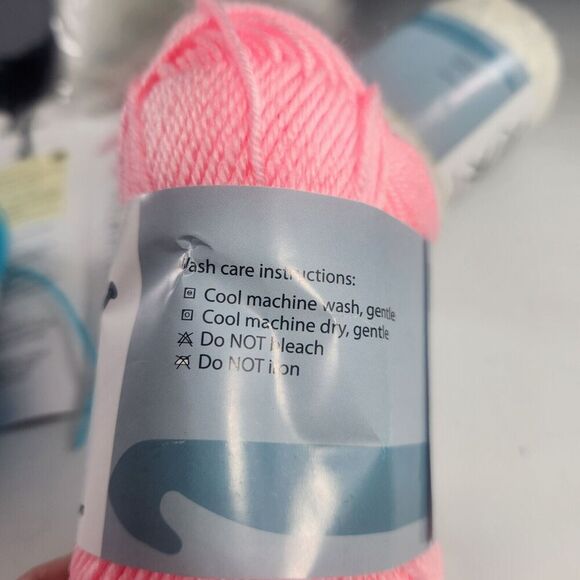 Monkey Business Crochet Kit - Pink, Blue, White - Picture 5 of 7